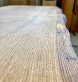 Plateau de table en chêne massif de 120 cm en une seule planche