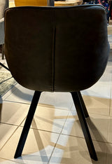 Drehbarer Armlehnen Stuhl Ringo Kunstleder in 3 Farben Anthrazit Braun Cognac