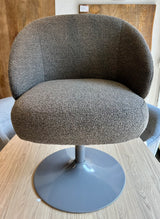 Drehbarer 360 Grad Esszimmer Stuhl Rube Armlehnenstuhl Teddystoff in 3 Farben