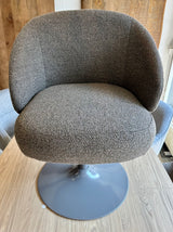 Drehbarer 360 Grad Esszimmer Stuhl Rube Armlehnenstuhl Teddystoff in 3 Farben