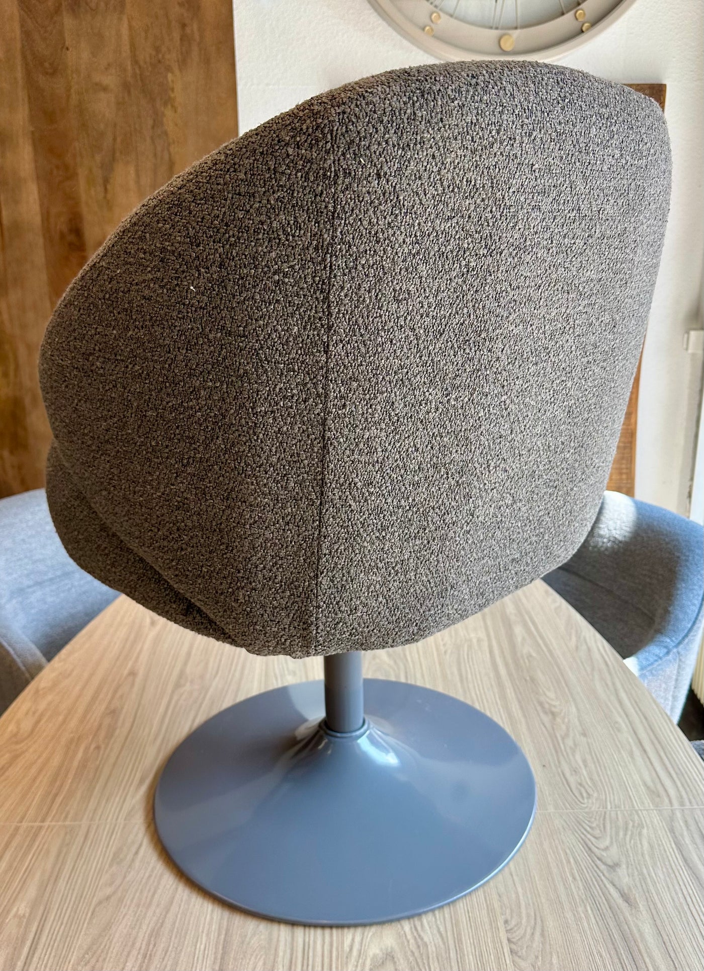 Drehbarer 360 Grad Esszimmer Stuhl Rube Armlehnenstuhl Teddystoff in 3 Farben