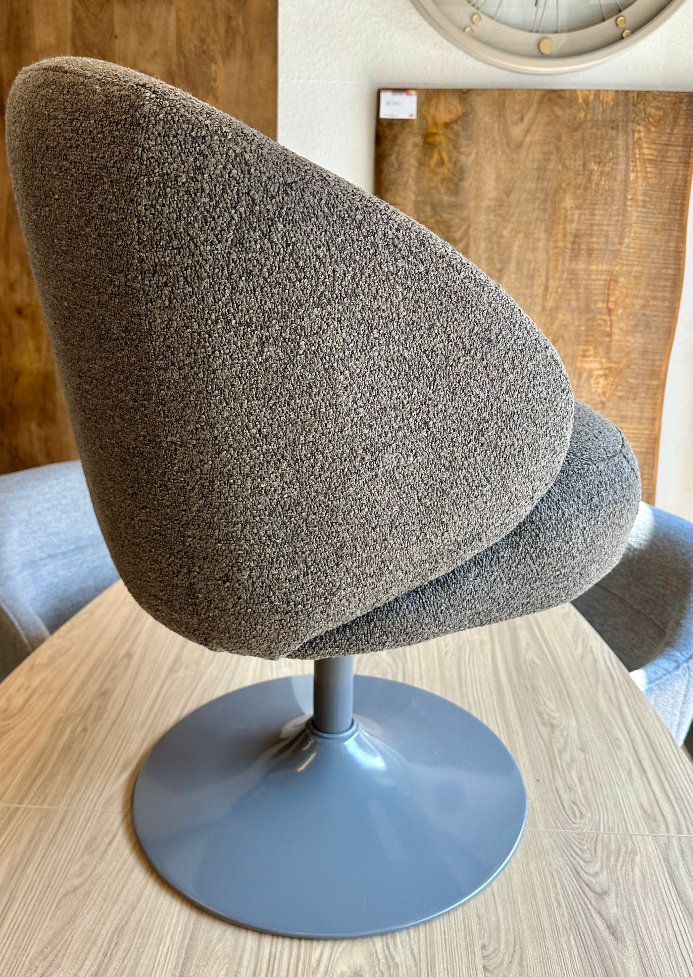 Drehbarer 360 Grad Esszimmer Stuhl Rube Armlehnenstuhl Teddystoff in 3 Farben