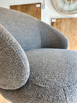 Drehbarer 360 Grad Esszimmer Stuhl Rube Armlehnenstuhl Teddystoff in 3 Farben