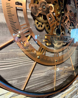 70 cm Wanduhr Zahnrad München Zählwerk Animation Kupfer