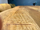 Plateau de table en bois de manguier Puri avec bordure naturelle 4cm en 180 200 220 240 cm
