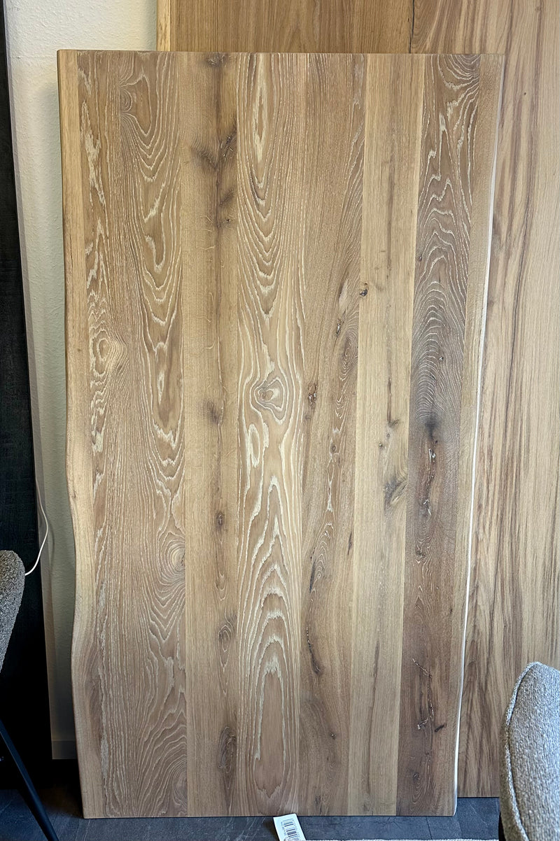 Plateau de table en chêne 180 cm naturel beige 4 cm