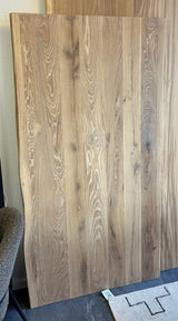 180 cm Eiche Holz Tischplatte naturel beige 4 cm