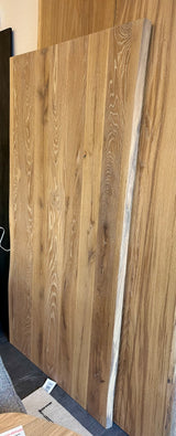 180 cm Eiche Holz Tischplatte naturel beige 4 cm