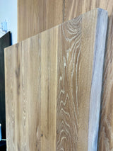 180 cm Eiche Holz Tischplatte naturel beige 4 cm