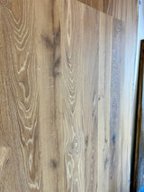 180 cm Eiche Holz Tischplatte naturel beige 4 cm