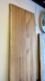 Plateau de table en bois de chêne Wesel naturel beige de 250 cm, épaisseur 5,5 cm, composé de 4 planches