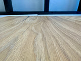Plateau de table en bois de chêne Wesel naturel beige de 250 cm, épaisseur 5,5 cm, composé de 4 planches