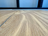 Plateau de table en bois de chêne Wesel naturel beige de 250 cm, épaisseur 5,5 cm, composé de 4 planches