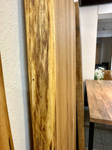 200 cm Wildeiche Holz Tischplatte Wesel Eiche Pure geölt 5,5 cm Dicke aus 4 Bohlen