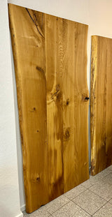 210 cm Wildeiche Holz Tischplatte Wesel Eiche Pure geölt 4 cm Dicke aus 4 Bohlen