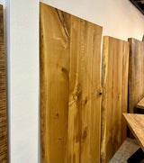 210 cm Wildeiche Holz Tischplatte Wesel Eiche Pure geölt 4 cm Dicke aus 4 Bohlen