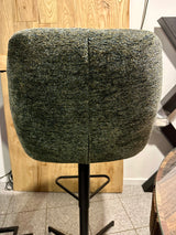 Tabouret de bar pivotant à 360 degrés July Retro en tissu, disponible en 5 couleurs