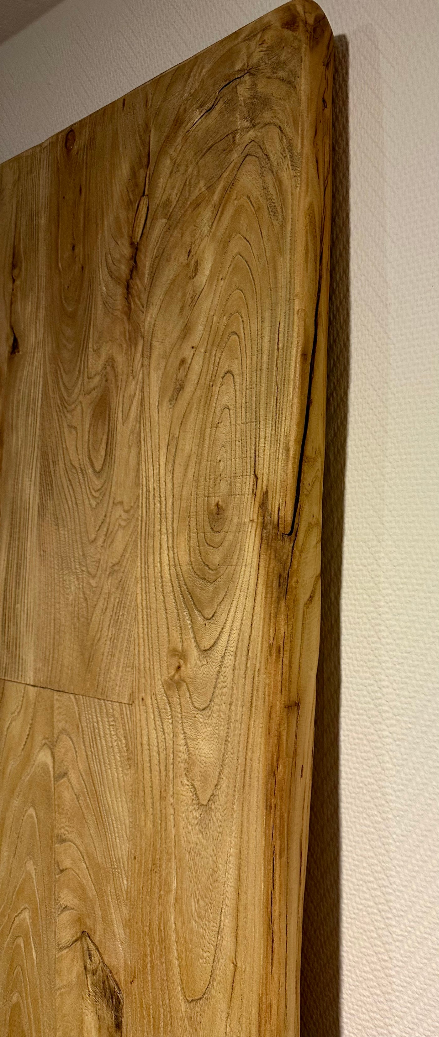 Plateau de table en orme Kaarst, bord naturel 5 cm, en 8 tailles, recyclé et rustique