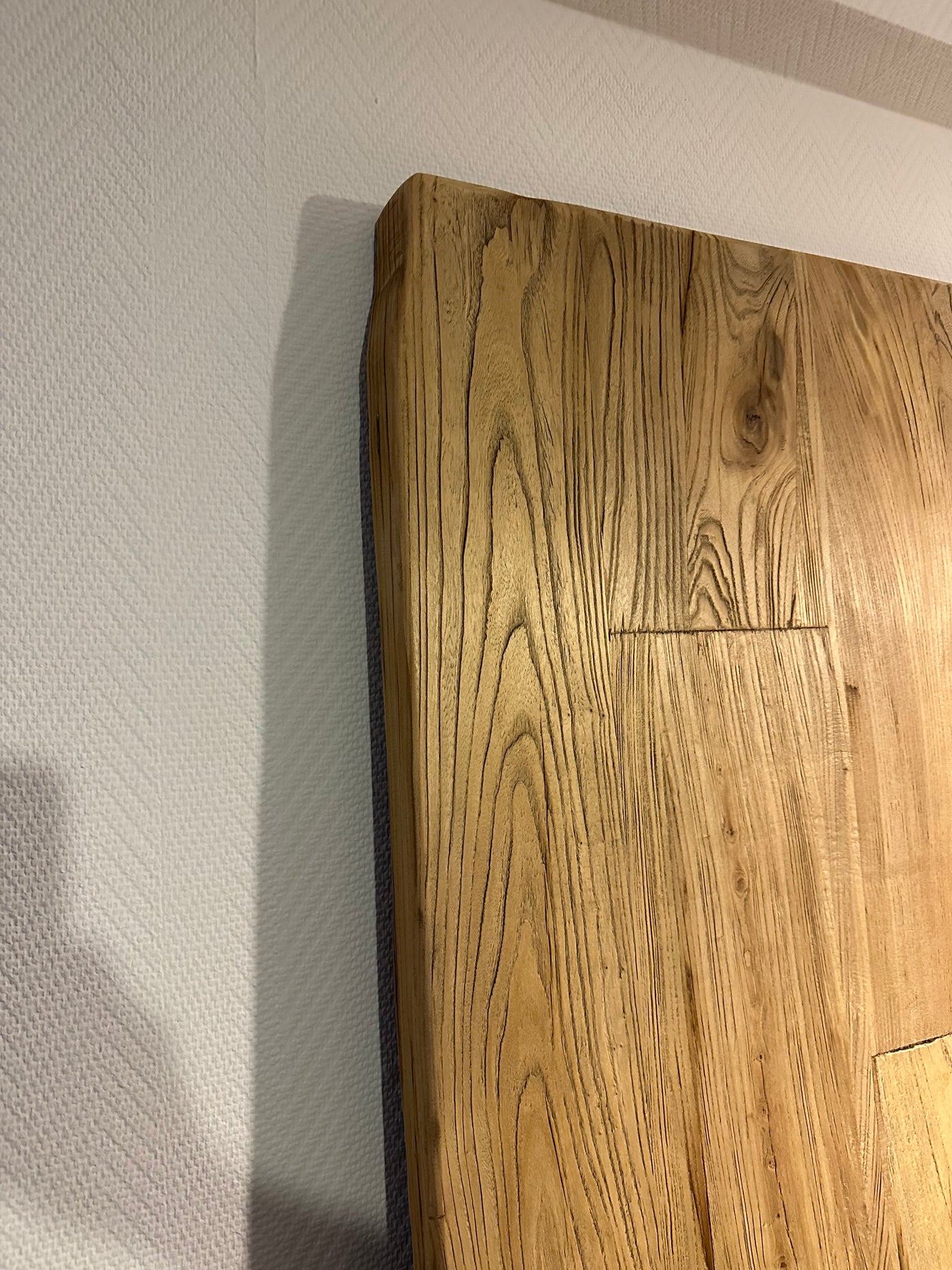 Plateau de table en orme Kaarst, bord naturel 5 cm, en 8 tailles, recyclé et rustique