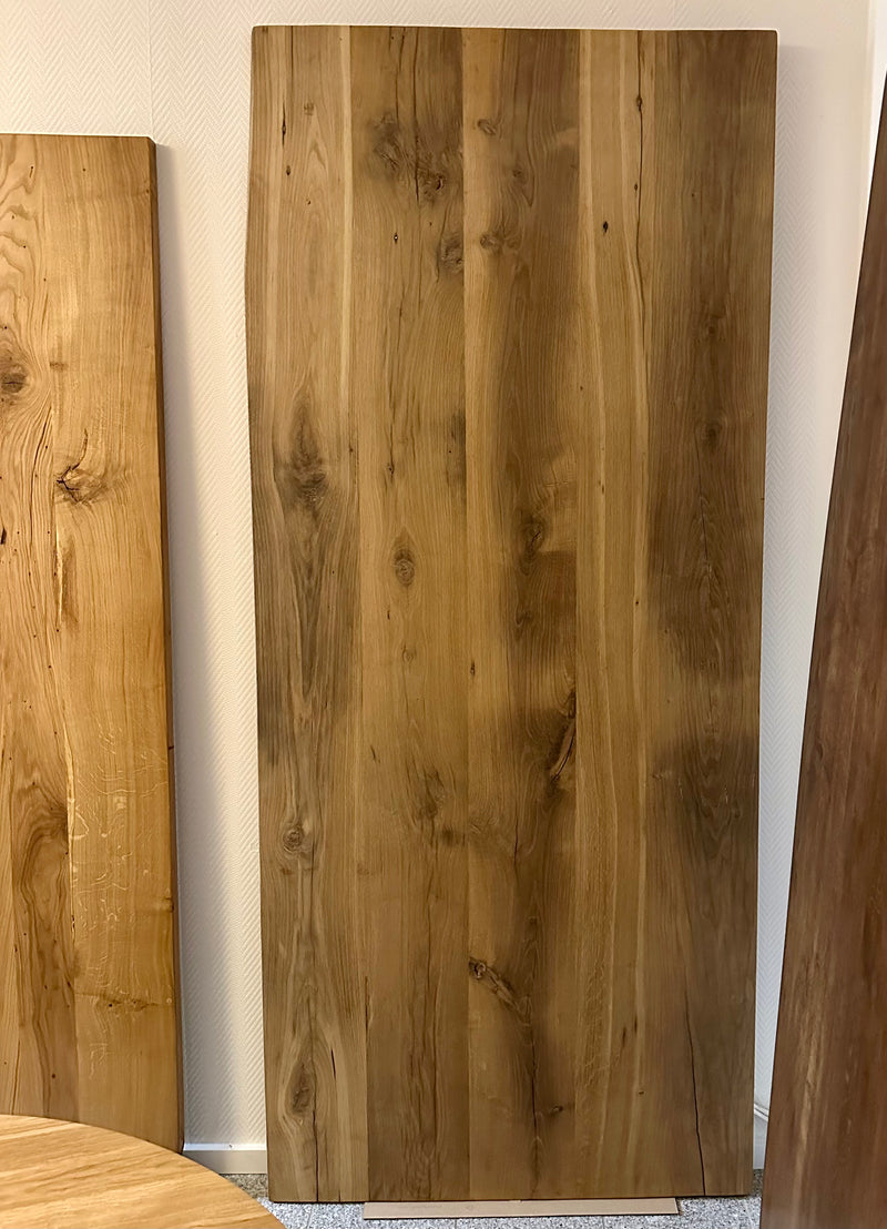 Plateau de table en bois 240 cm Venlo chêne ancien non traité 4 cm bois recyclé pièce unique