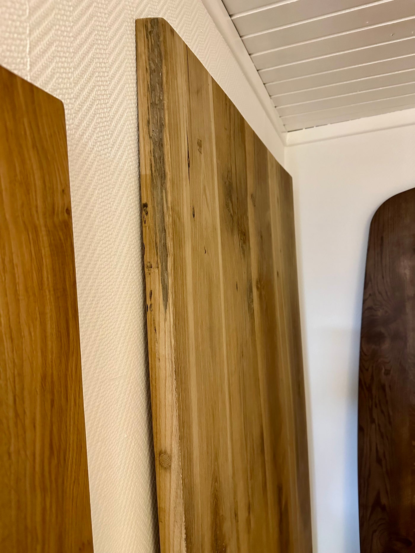 240 cm Holz Tischplatte Venlo Alteiche unbehandelt 4 cm recyceltes Altholz Einzelstück