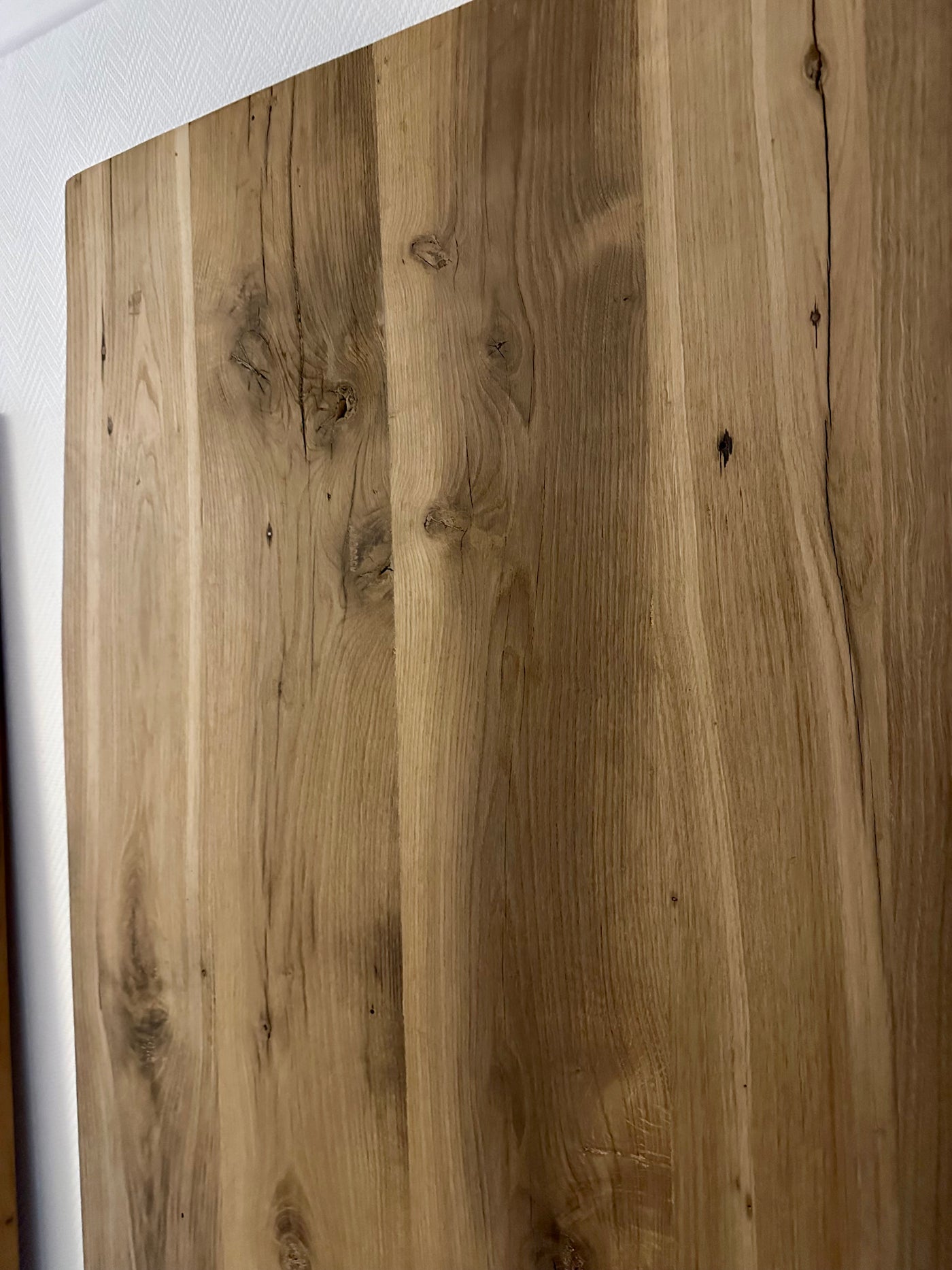 240 cm Holz Tischplatte Venlo Alteiche unbehandelt 4 cm recyceltes Altholz Einzelstück