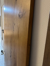 Plateau de table en bois 220 cm Roermond vieux chêne ciré 4 cm bois ancien recyclé pièce unique