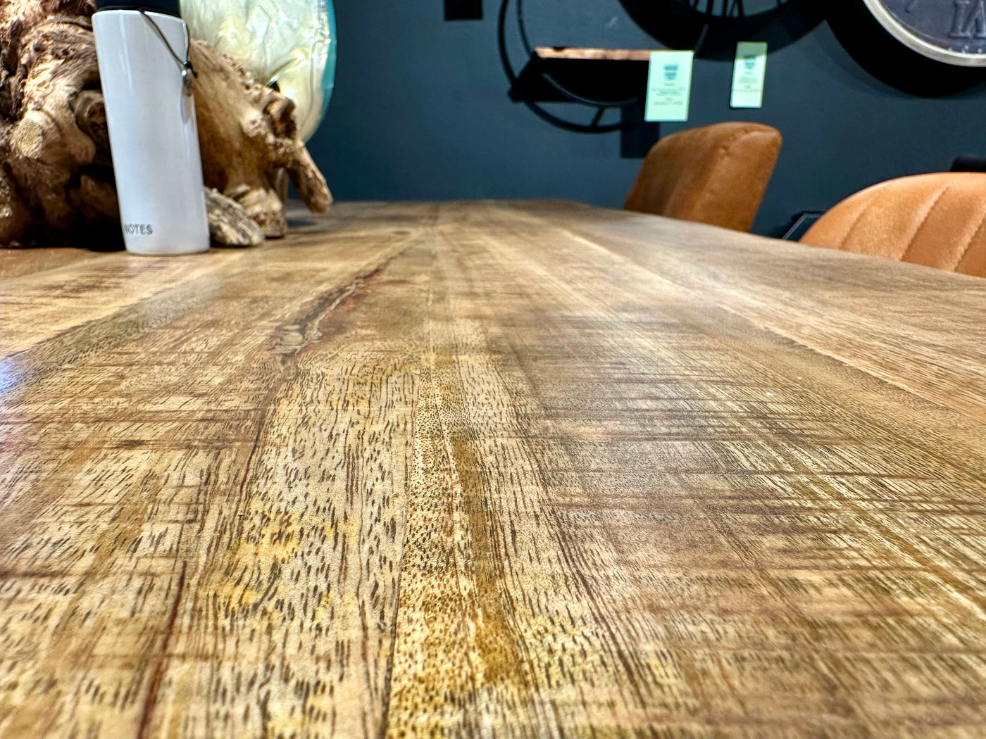 Esstisch Barutta Mango massiv 200 220 240 in 4 cm Holz Dicke mit 10x10 Spider Gestell in 3 Größen