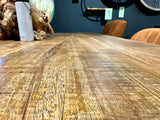 Plateau de table en manguier Bombay, bord droit 4cm en 160 180 200 220 240 cm
