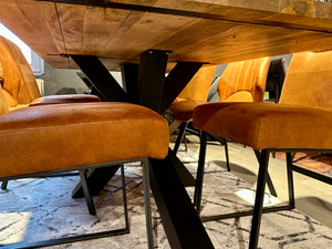 Mangoholz Tischplatte Bombay Gerade Kante 4cm in 160 180 200 220 240 cm