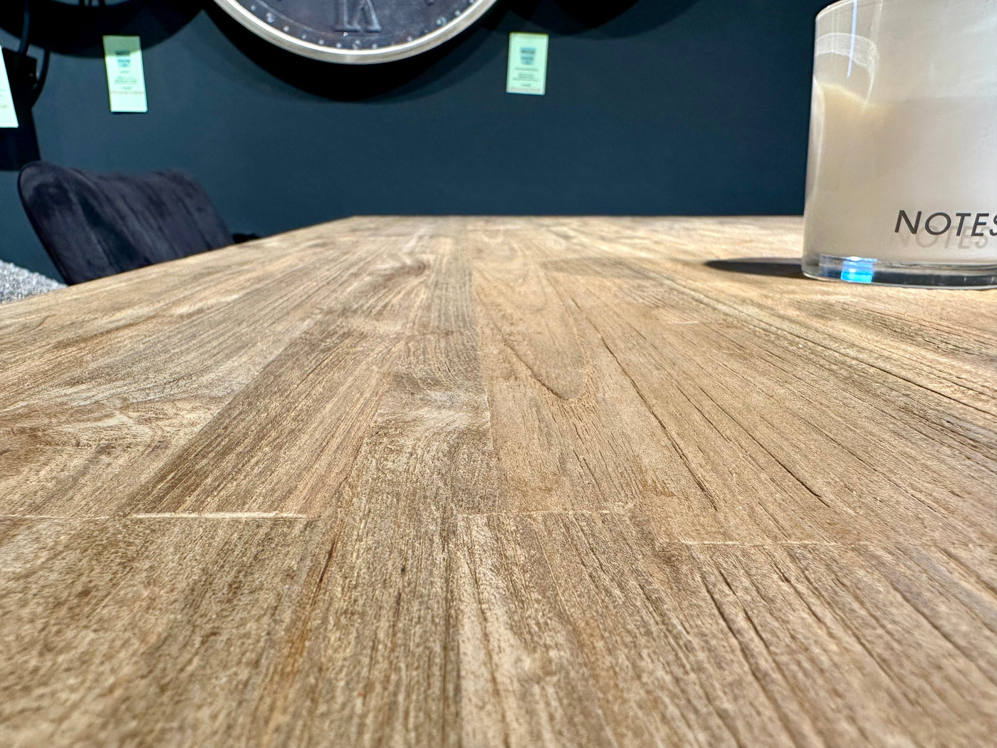 Table à manger Serang Teak 180 à 300 cm bois avec piètement filigrane Matrix Teck massif 6 tailles