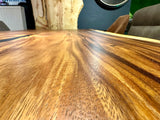 Epoxy Mammut Baumstamm Esstisch Suar 200 und 7 cm massiv mit Spider Gestell