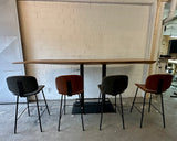 Tabouret de bar Bradley en similicuir, 2 coloris, qualité professionnelle