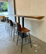 Tabouret de bar Bradley en similicuir, 2 coloris, qualité professionnelle