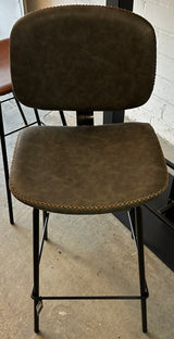 Tabouret de bar Bradley en similicuir, 2 coloris, qualité professionnelle