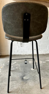 Tabouret de bar Bradley en similicuir, 2 coloris, qualité professionnelle