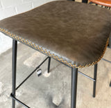 Tabouret de bar Bradley en similicuir, 2 coloris, qualité professionnelle
