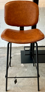 Tabouret de bar Bradley en similicuir, 2 coloris, qualité professionnelle