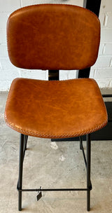 Tabouret de bar Bradley en similicuir, 2 coloris, qualité professionnelle