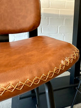 Tabouret de bar Bradley en similicuir, 2 coloris, qualité professionnelle