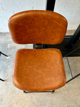 Tabouret de bar Bradley en similicuir, 2 coloris, qualité professionnelle