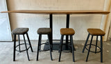 Kunstleder Sitzhocker Markham braun grün grau Gastro Hocker