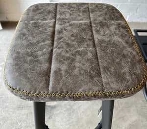 Kunstleder Sitzhocker Markham braun grün grau Gastro Hocker