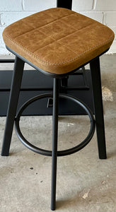 Kunstleder Sitzhocker Markham braun grün grau Gastro Hocker
