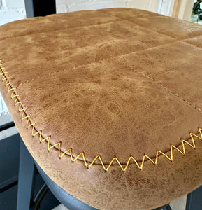 Kunstleder Sitzhocker Markham braun grün grau Gastro Hocker