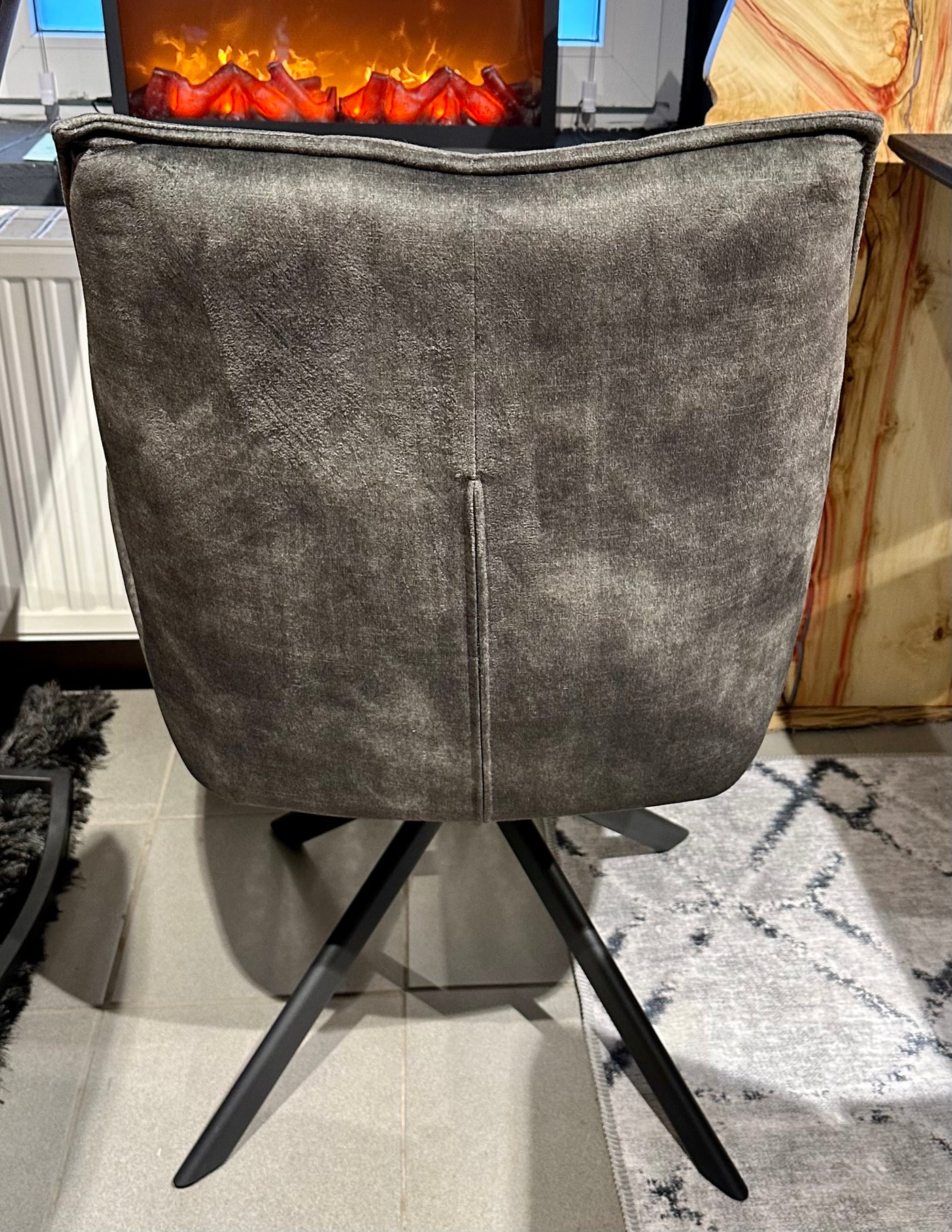 Drehbarer Samt Armlehnenstuhl Dana Samt Velours in 6 Farben
