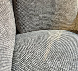 Chaise de salle à manger Icony tissu en 3 couleurs : vert, anthracite, gris