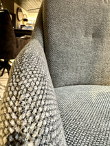 Chaise de salle à manger Icony tissu en 3 couleurs : vert, anthracite, gris