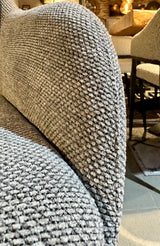 Chaise de salle à manger Icony tissu en 3 couleurs : vert, anthracite, gris