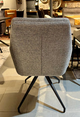 Chaise de salle à manger Icony tissu en 3 couleurs : vert, anthracite, gris